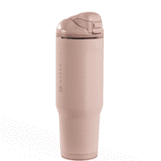 HydroJug Ease2o Insulated Stainless Steel Water Bottle with Straw & Chug Lid, Leak-Resistant, Cup Holder Friendly   32oz, Dusty Rose