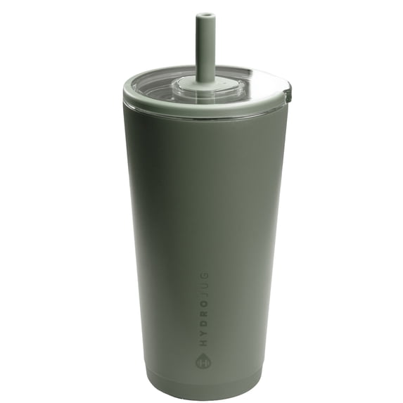 HydroJug Everyday Tumbler – Ceramic-Lined Insulated Tumbler with Straw and Soft-Touch Lid, Cup Holder Friendly – 20 oz, Courtyard
