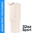 thumbnail image 1 of HydroJug Sport 32 oz Stainless Steel Water Bottle with Flip Straw, Insulated Leak-Proof Tumbler for Gym & Outdoor - Cream, 1 of 7
