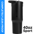 thumbnail image 1 of HydroJug Sport 40 oz Stainless Steel Water Bottle with Flip Straw, Insulated Leak-Proof Tumbler for Gym & Outdoor - Black, 1 of 7