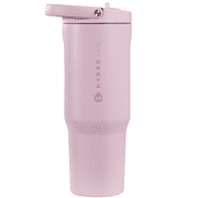 HydroJug Sport   Insulated Stainless Steel Water Bottle with Flip Straw & Bucket Handle, Leakproof   40oz, Sweet Pea