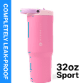 thumbnail image 1 of HydroJug Sport 32 oz Stainless Steel Water Bottle with Flip Straw, Insulated Leak-Proof Tumbler for Gym & Outdoor - Pink Sugar, 1 of 7