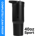 thumbnail image 1 of HydroJug Sport 40 oz Stainless Steel Water Bottle with Flip Straw, Insulated Leak-Proof Tumbler for Gym & Outdoor - Black, 1 of 7