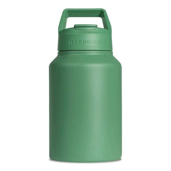 HydroJug Sport - Stainless Steel Tumbler with Straw 64oz, Vacuum Insulated, Leakproof Water Bottle, Ergonomic Design, Reusable, Dishwasher Safe, Rubber Base, Durable for Gym or Outdoors, Sage