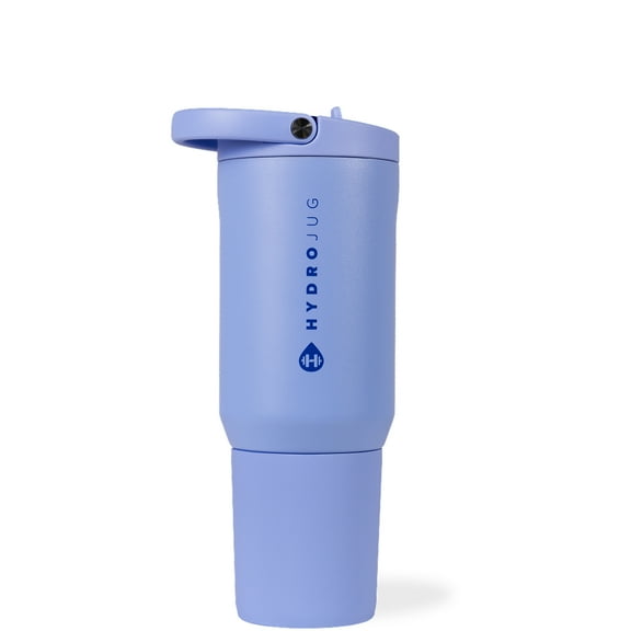 HydroJug Sport 20 oz Stainless Steel Water Bottle with Flip Straw, Insulated Leak-Proof Tumbler for Gym & Outdoor - Peri