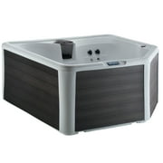 All New 2025 HydroLuxe Tahiti AC Arctic White/Charcoal Hot Tub - 4-Person, 22 Jets, Convertible 110v/230v
