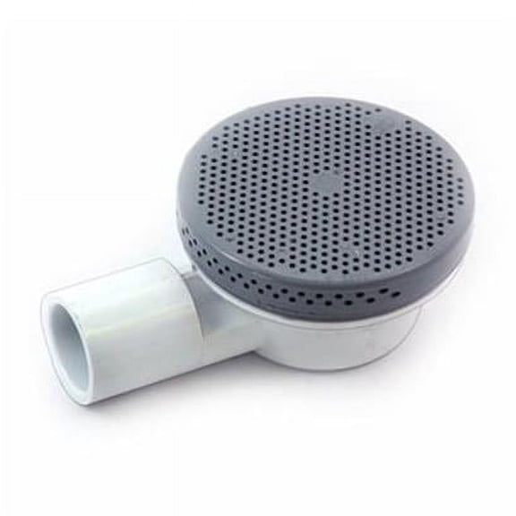 HydroQuip 640-4347 0.75 in. Waterway Lopro Drain Assembly, Grey