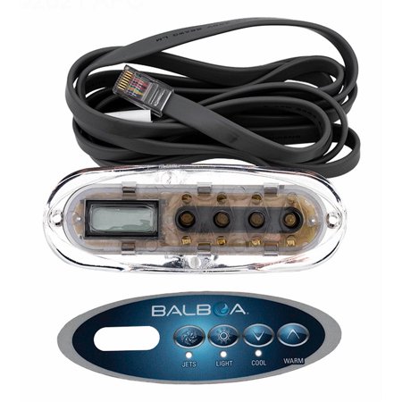 HydroQuip 34-55123-K Spa Control and Overlays Keypad VL200 VS Duplex J L TT