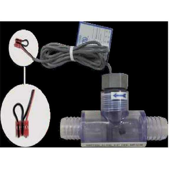 HydroQuip 48-0223C-K 0.75 in. Barb Size 30V 1A Flow Switch Kit with PCB Connect