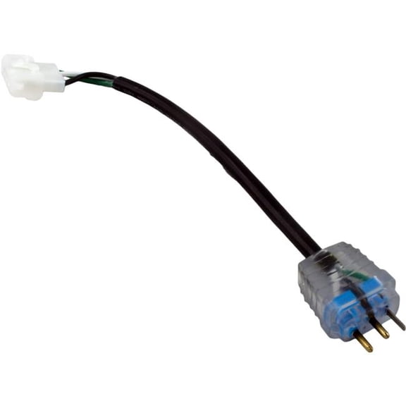 HydroQuip 30-1210-L6 6 in. Amp Female to Molded Male Blue 18-3 Circuit Adapter Cord