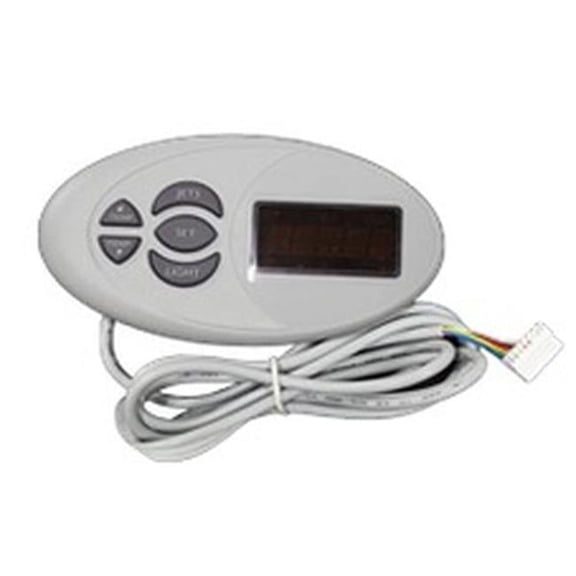 HydroQuip 76843 Oval Hot Spot Oval Control Panel, Cool Gray