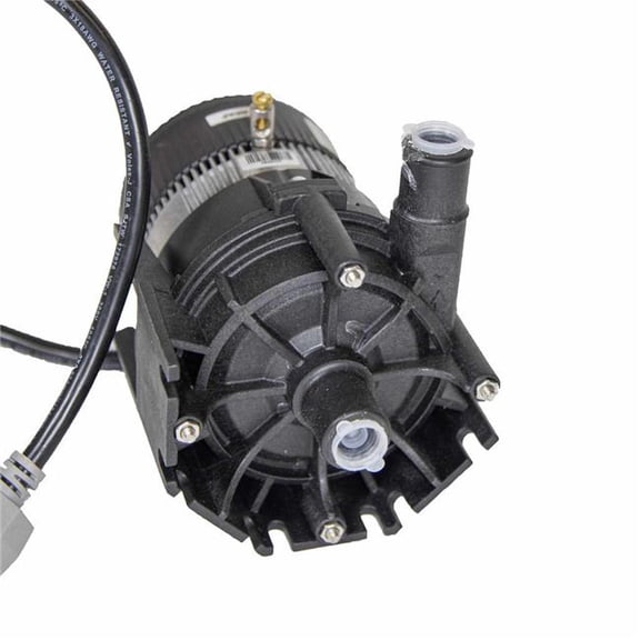 HydroQuip Series E10 0.75 in. Barbed & 240V Molded Plug D1 Circulation Pump