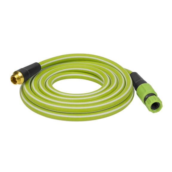 HydroTech Italia Expandable Garden Hose 5/8 in x 50 ft, Hybrid Polymer Water Hose, Kink-Free Flexible Hose with Force Control Technology, Lightweight for Flowers, Plants & Garden Beds, Green