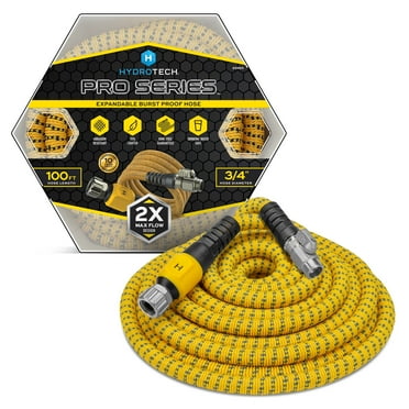 HydroTech Pro Series Max Flow 3/4" x 100 ft Expandable Garden Hose