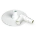 thumbnail image 1 of HydroTools by Swimline Oly Replacement Elbow & Plate Low Profile Skimmer Vac Adaptor, White, 1 of 2