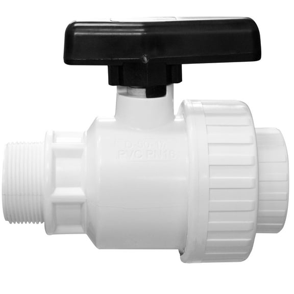 HydroTools by Swimline Precision Male & Female Threaded Ball Valve for Pools