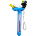 thumbnail image 1 of Swimline Relaxing Penguin Floating Swimming Pool Thermometer with Cord 8.5" - Blue/White, 1 of 4