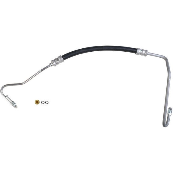 Hydroboost To Gear Power Steering Pressure Line Hose Assembly - Compatible with 1988 - 1997 Ford F Super Duty 1989 1990 1991 1992 1993 1994 1995 1996