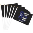 Hydrocephalus Awareness Flag Small Mini Hand Held Flags 5.5x8.2 Inch