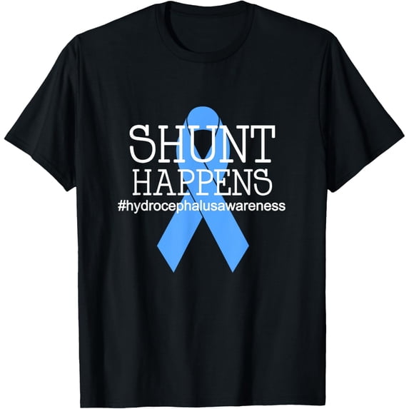 Hydrocephalus Warrior No MORE B.S. Shunt Happens T-ShirtMen and women can wear, black T-shirts, gifts. Age: M,L,XL 2XL, 3XL, 599XL