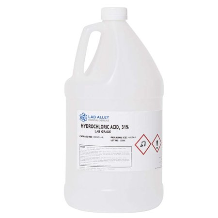 Hydrochloric Acid 31%, Lab Grade 4L