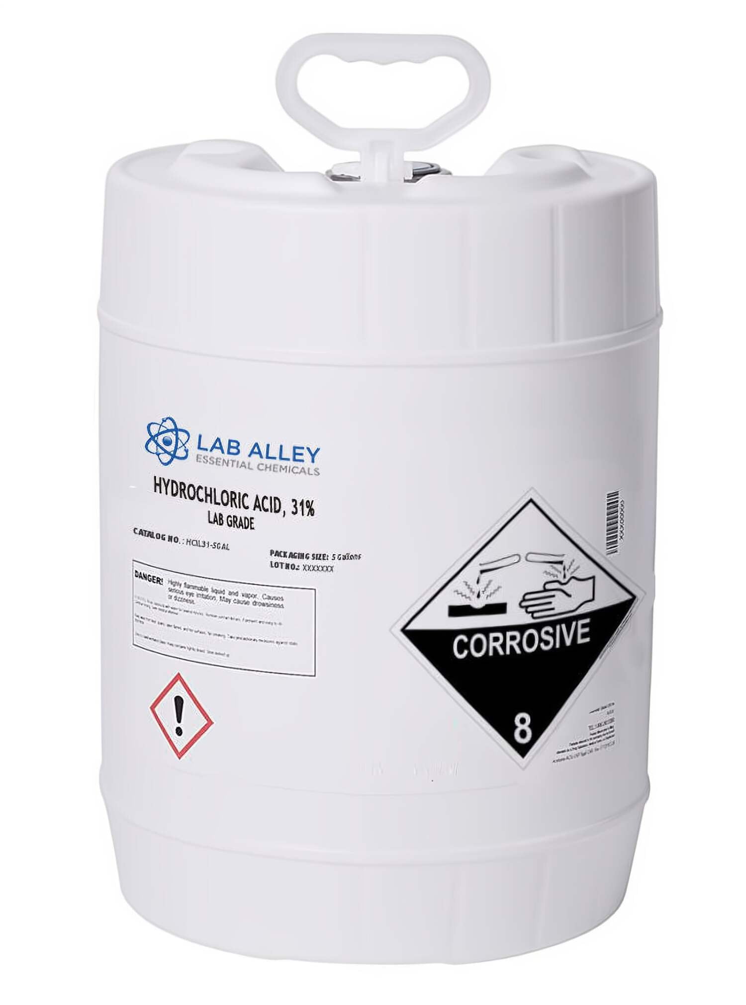 Hydrochloric Acid 31%, Lab Grade 5GAL - Walmart.com