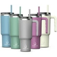thumbnail image 1 of Hydroclear Stainless Steel 40 oz Tumbler with Handle (Gray), 1 of 6