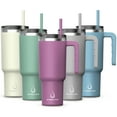 thumbnail image 1 of Hydroclear Stainless Steel Tumbler With Lifestyle Design - 40oz Tumbler With Handle - Double Wall Tumbler Vacuum Insulated - Leak Proof Tumbler For Men & Women, 1 of 5