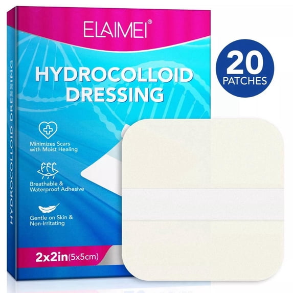 Wond Sticker Hydrocolloid Wound Dressing 20 Pack, Ultra Thin 2