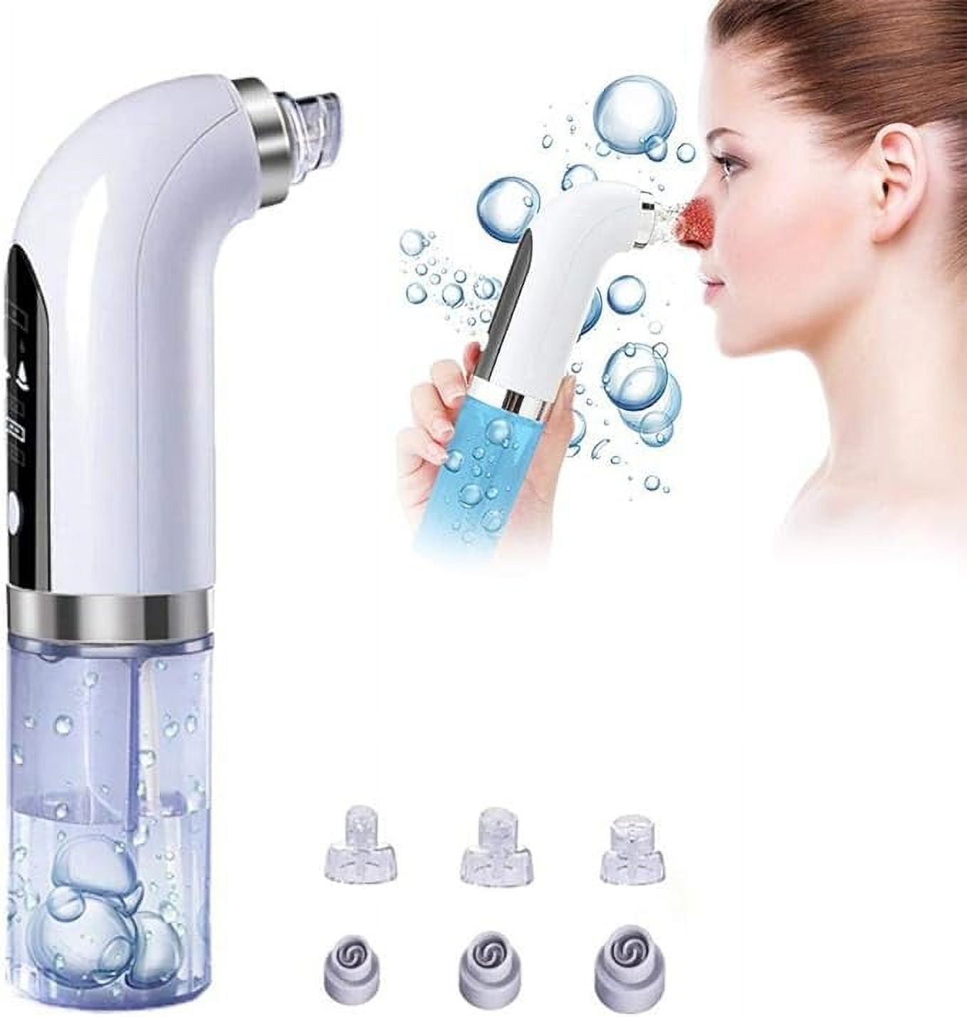 Hydrodermabrasion Device, Rechargeable Electric Blackhead Extractor with Vacuum Suction, Multifunctional Pore Cleaner for Deep Cleansing, Moisturizing and Safe Usage
