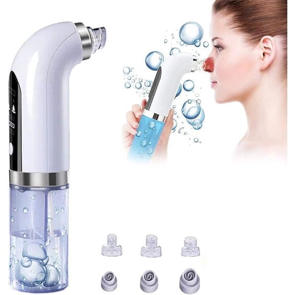 Hydrodermabrasion Device, Rechargeable Electric Blackhead Extractor with Vacuum Suction, Multifunctional Pore Cleaner for Deep Cleansing, Moisturizing and Safe Usage