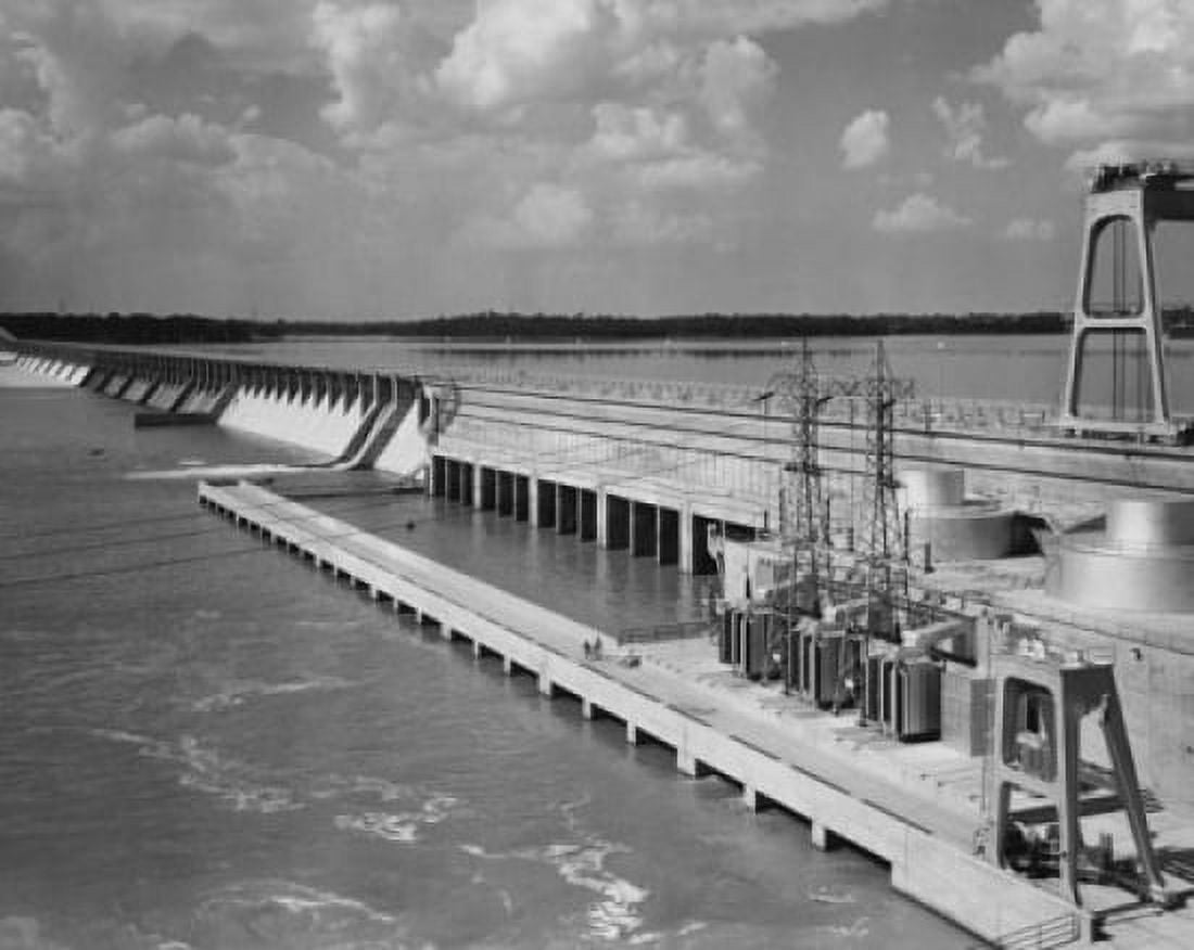 Hydroelectric Power Station on a river Wheeler Dam Tennessee Valley Authority Alabama USA Canvas Art - (18 x 24)