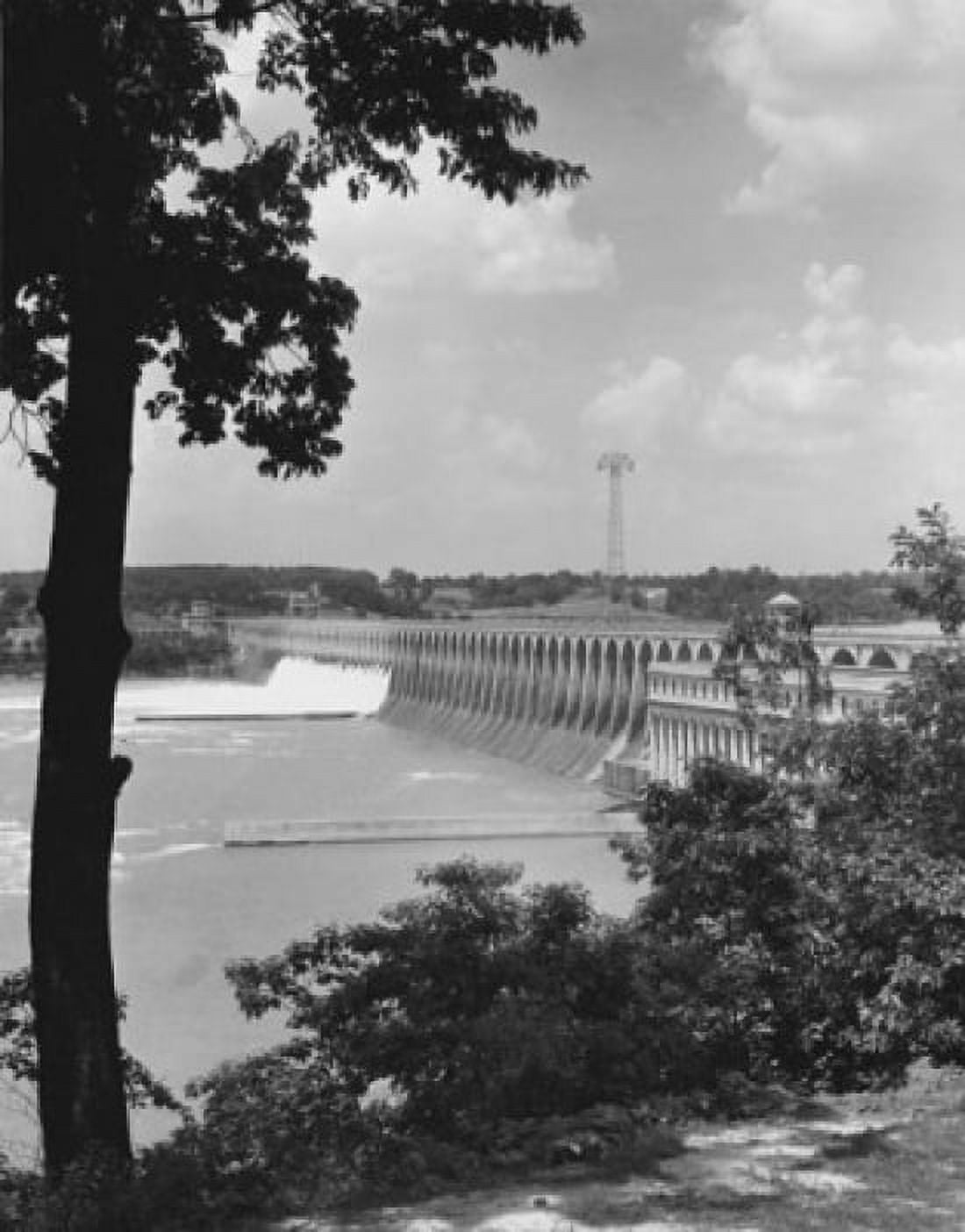 Hydroelectric Power Station on a river Wilson Dam Tennessee Valley Authority Alabama USA Canvas Art - (18 x 24)