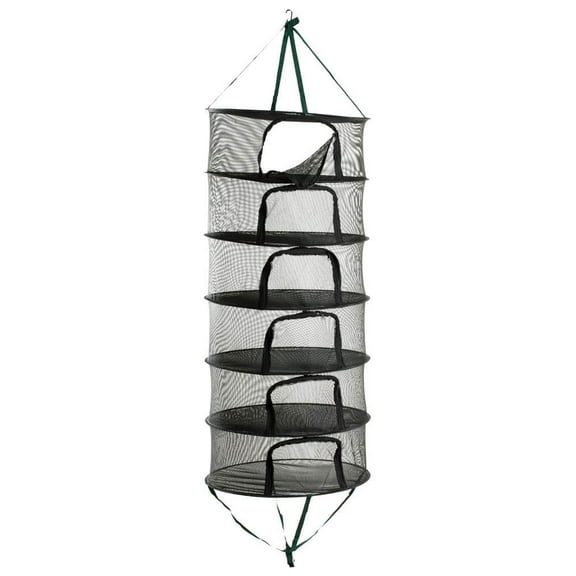 Hydrofarm DR24UZIP Stack!t Collapsible Flippable Drying Rack with Zipper, 2 Foot