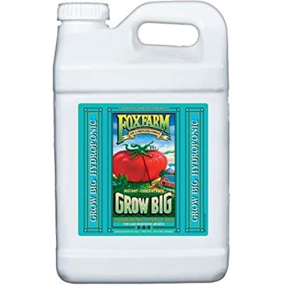 Hydrofarm FX14012 Grow Big Hydro Liquid Plant Food Concentrate, 2.5 gal