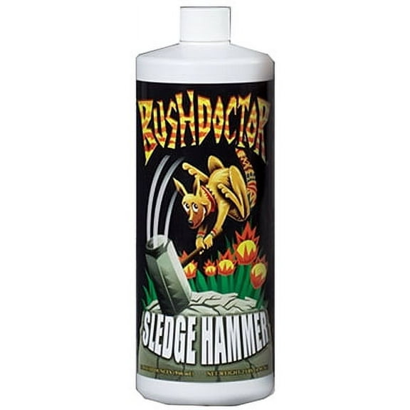 Hydrofarm Foxfarm QT Bushdoctor Sledgehammer Liquid Fertilizer Unique Rinse Form