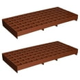 thumbnail image 1 of Hydrofarm Grodon Double-Sided Terracotta Gro-Smart Tray w/ 78 Cells, 2 Pack, 1 of 3