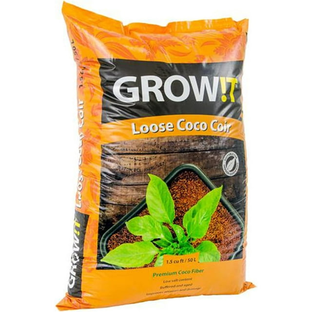 Hydrofarm Grow!T JSCMIX15 Coco Coconut Fiber Garden Soilless Growing ...