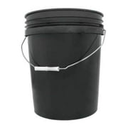 Hydrofarm Hydroponics Black Plastic Water & Gardening Bucket, 5 Gallons | HG5G