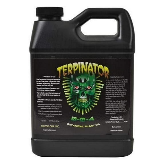 Hydrofarm RZF10010 Terpinator Liquid Nutrient Lawn Garden Fertilizer, 1 Quart