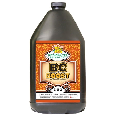 Hydrofarm TFBCBST4L Technaflora B.C. Boost Plant Fertilizer Formula, 4 Liters