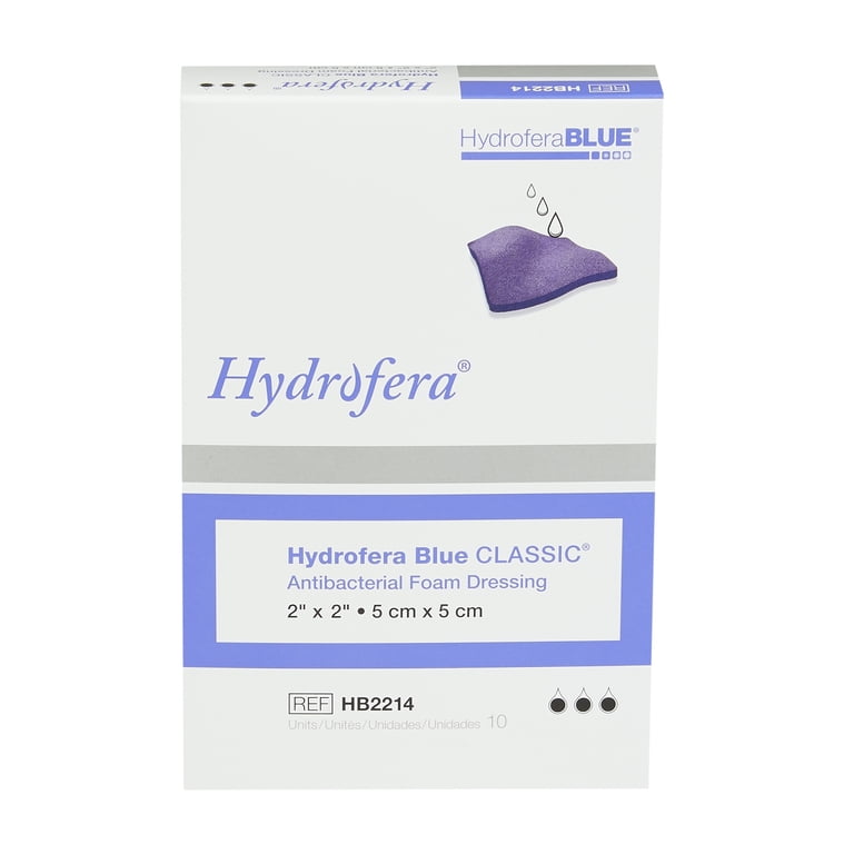 Hydrofera Blue Wound Dressing (2"x2") (Box of 10)