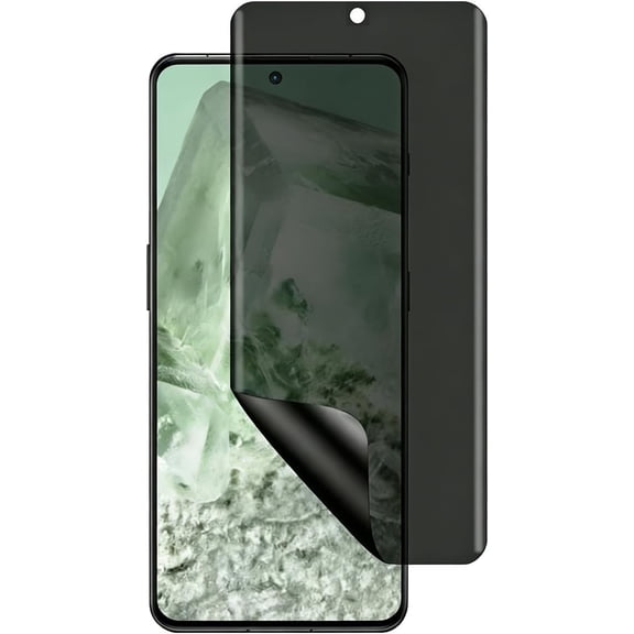 Hydrogel Film Privacy Screen Protector for Google Pixel 8 Pro, [Anti-Spy] High-sensitivity Soft Screen Protector Film for Google Pixel 8 Pro [Not Tempered Glass]