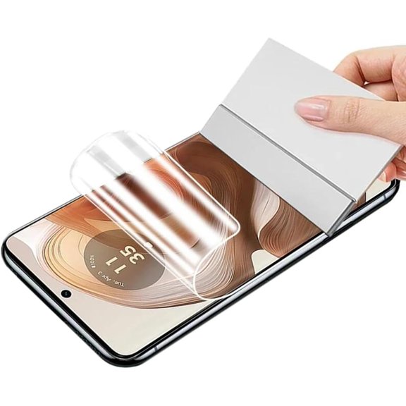 Hydrogel Film Screen Protector Compatible with Motorola Edge 50 Ultra, Flexible TPU Protective Film [Not Glass][High Sensitivity][HD Clear][Fingerprint Support]
