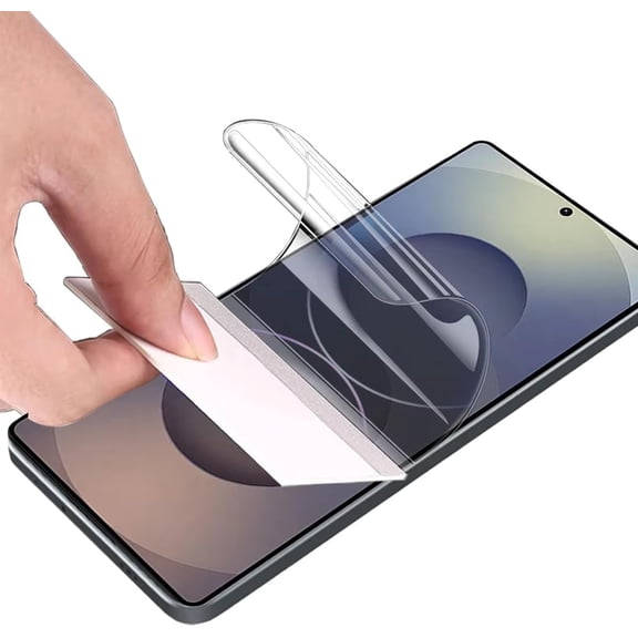 Hydrogel Screen Protector Compatible with Samsung Galaxy S25, Flexible TPU Protective Film [Not Tempered Glass][High Sensitivity][HD Clear][Fingerprint Support]