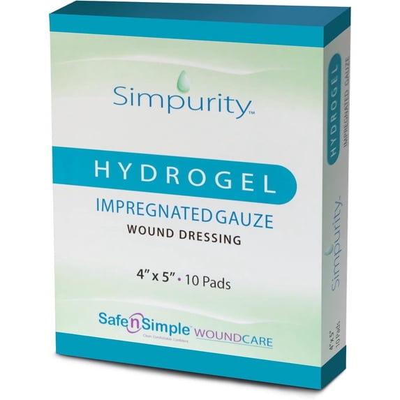 Hydrogel impregnated gauze dressing wound care-4