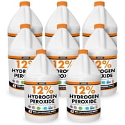 Chromex 12% Food Grade Hydrogen Peroxide, 8 Gallons, Concentrated Multi-Purpose Cleaner for Home, Laundry and Water Treatment
