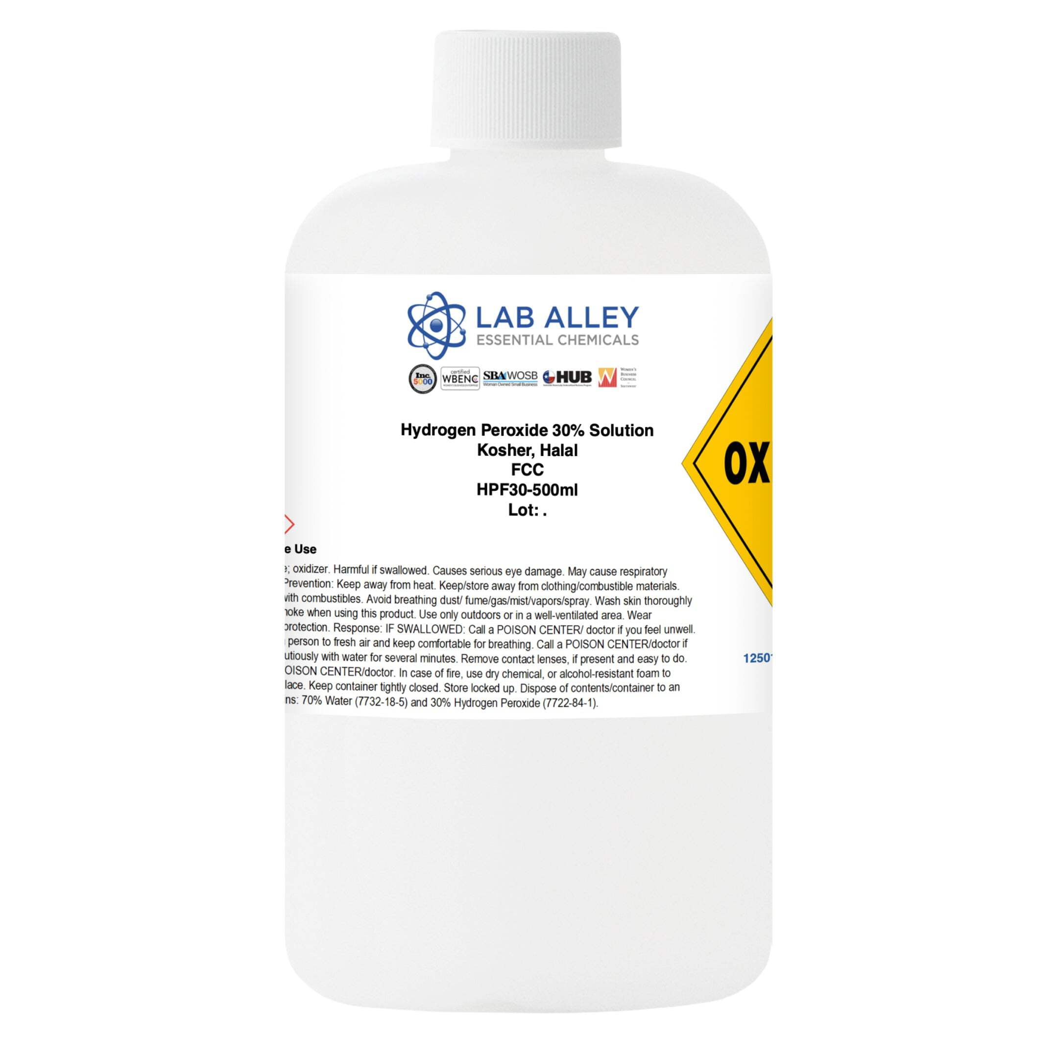 Hydrogen Peroxide 30% Solution, Food Grade 4LCS