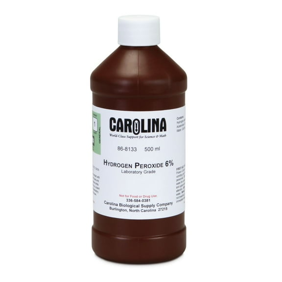 Hydrogen Peroxide, 6%, Laboratory Grade, 500 Ml