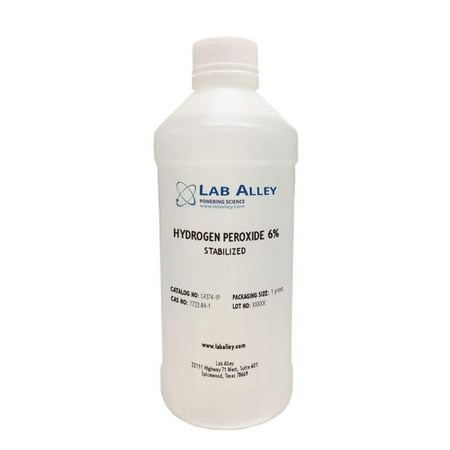 Hydrogen Peroxide 6% Solution, (Stabilized), Lab Grade 1PP